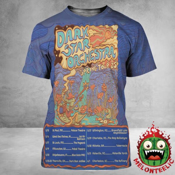 Dark Star Orchestra Event Poster Spring Tour 2025 Dates List Schedule All Over Print Shirt