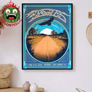 Eagles Official Poster At Sphere In Las Vegas NV On February 21th And 22th 2025 Home Decor Poster Canvas