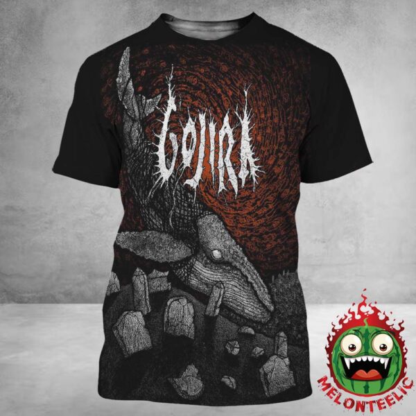 Gojira X Rockabilia Limited Poster A Ghost In The Void By Dylan Garrett Smith All Over Print Shirt