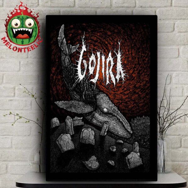 Gojira X Rockabilia Limited Poster A Ghost In The Void By Dylan Garrett Smith Home Decor Poster Canvas