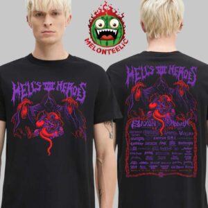 Hell’s Heroes Festival Event Poster For The Mighty Saxon At White Oak Music Hall In Houston TX On March 20th And 22th 2025 Two Sides Unisex T-Shirt