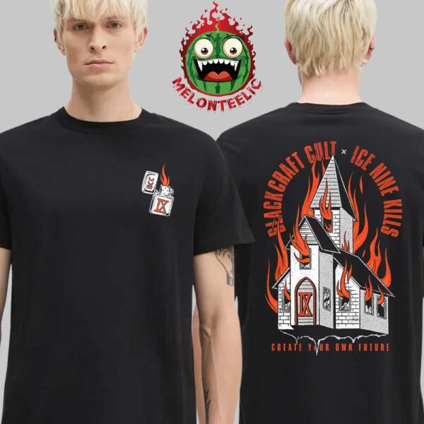 Ice Nine Kills X Black Craft Cult Burning Church Two Sides Unisex T-Shirt