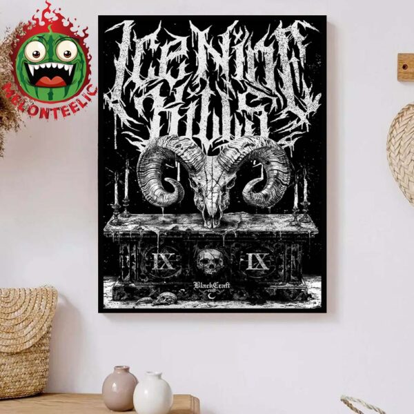 Ice Nine Kills X Black Craft Cult Poster IX 2025 Home Decor Poster Canvas