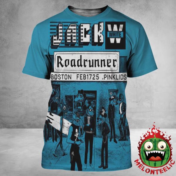 Jack White Tonight Poster Roadrunner In Boston MA On February 17th 2025 All Over Print Shirt