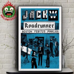 Jack White Tonight Poster Roadrunner In Boston MA On February 17th 2025 Home Decor Poster Canvas