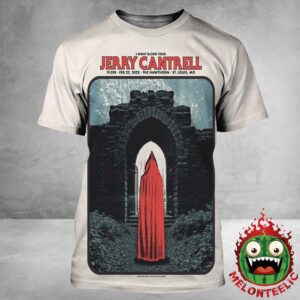 Jerry Cantrell Official Poster I Want Blood Tour At The Hawthorn In St. Louis Missouri On February 23th 2025 All Over Print Shirt