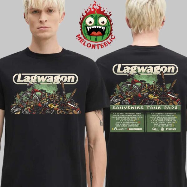 Lagwagon Event Poster Souvenirs Tour 2025 Schedule Two Sides Unisex T-Shirt