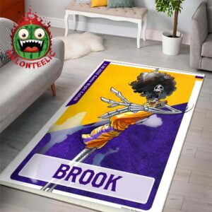 Los Angeles Lakers X One Piece Character Poster Brook Game Night Collab On February 28th 2025 Home Decor Rug Carpet