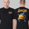 Los Angeles Lakers X One Piece Franky Tee NBA Two Sides Unisex T-Shirt