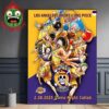 Los Angeles Lakers X One Piece Character Poster Monkey D Luffy Game Night Collab On February 28th 2025 Home Decor Poster Canvas