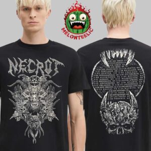 Necrot Merch Tee Tour 2025 Schedule Two Sides Unisex T-Shirt