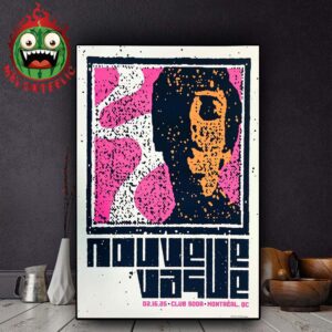 Nouvelle Vague Limited Edition Poster At Club Soda In Montreal QC On February 16th 2025 Home Decor Poster Canvas