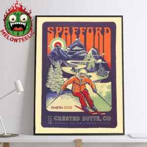 Spafford Event Poster Spaffski 2025 Dates List At The Public House In Crested Butte CO Home Decor Poster Canvas