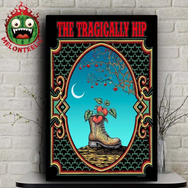 The Tragically Hip Boots and Hearts Artwork By Mike DuBois Poster Home Decor Poster Canvas