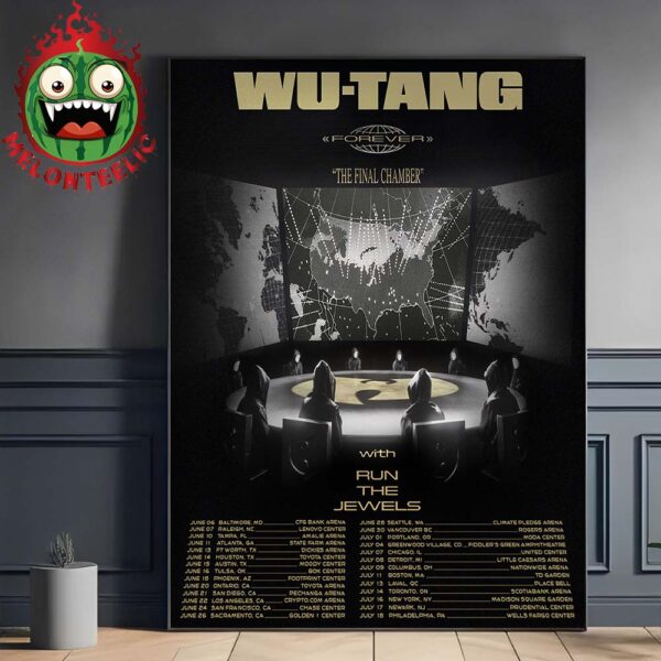 Wu Tang Clan With Run The Jewels The Final Chamber Tour 2025 Schedule Home Decor Poster Canvas