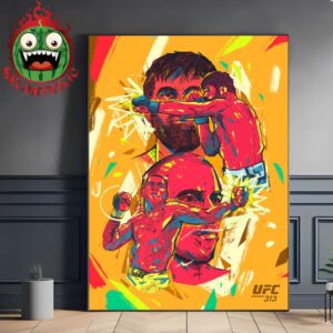 Alex Pereira Vs Magomed Ankalaev Artist Series Poster UFC 313 Home Decor Poster Canvas