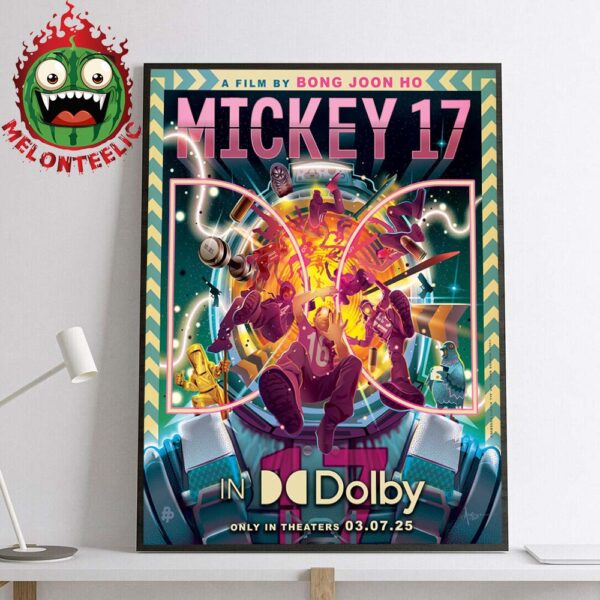 Dolby Poster For Mickey 17 Only In Theaters March 7th 2025 Home Decor Poster Canvas