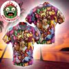 Eevee Pattern Pokemon Funny Summer 2025 Hawaiian Shirt For Family