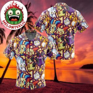 Electric Rodent Type Pokemon Pokemon Collections Funny Summer 2025 Hawaiian Shirt For Family