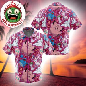 Fairy Type Pokemon Pokemon Collections Funny Summer 2025 Hawaiian Shirt For Family