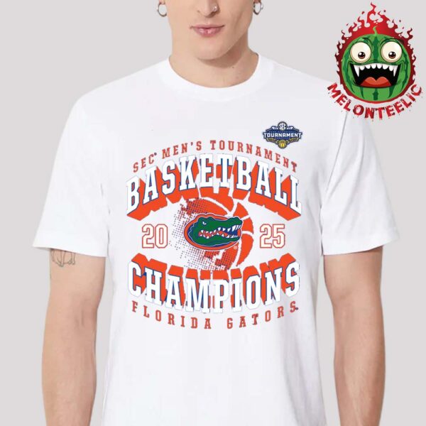 Florida Gators 2025 SEC Men’s Basketball Conference Tournament Champions Unisex T-Shirt