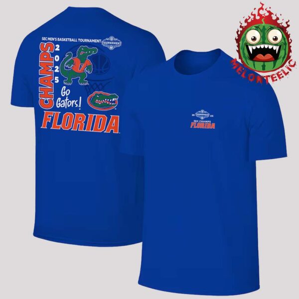 Florida Gators The Victory 2025 SEC Men’s Basketball Conference Tournament Champions Two Sides Unisex  T-Shirt