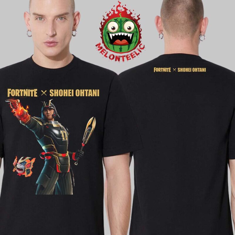 Fortnite X Shohei Ohtani Samurai Shohei Outfit MLB Two Sides Unisex T Shirt