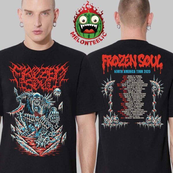 Frozen Soul Merch Tee North America Tour 2025 Schedule Unisex T-Shirt