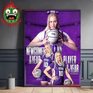 Hailey Van Lith TCU Horned Frogs Women’s Basketball The Newcomer Of The Year And Big 12 Player Of The Year 2025 Home Decor Poster Canvas