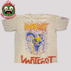 Knotfest Australia 2025 Merch Tee Skull Colour Bang Vintage Dye Unisex T-Shirt