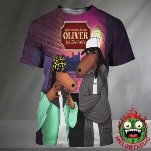 LaRussell X Snoop Dogg Poster Oliver And Company All Over Print Shirt