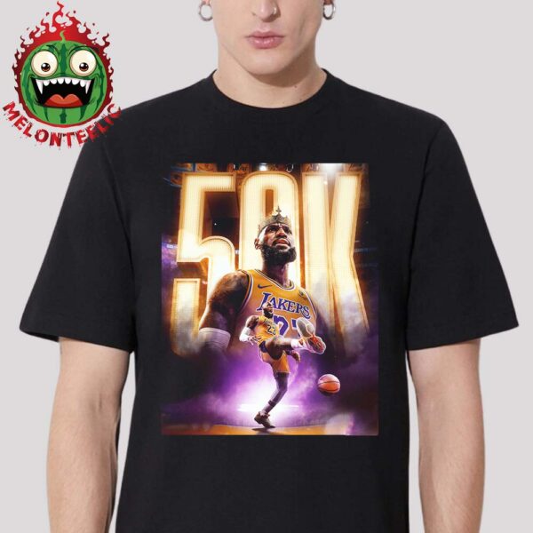 LeBron James First Player In NBA History To Score 50000 Career Points Unisex T-Shirt