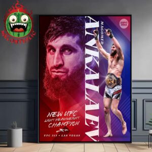 Magomed Ankalaev Is The New UFC Light Heavyweight Champions 2025 MMA Home Decor Poster Canvas