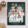 Michigan State Spartans Men Basketball Are 2025 Big Ten Champions Home Decor Poster Canvas