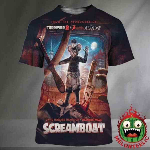 New Poster For Screamboat Full Scream Ahead April 2 2025 All Over Print Shirt