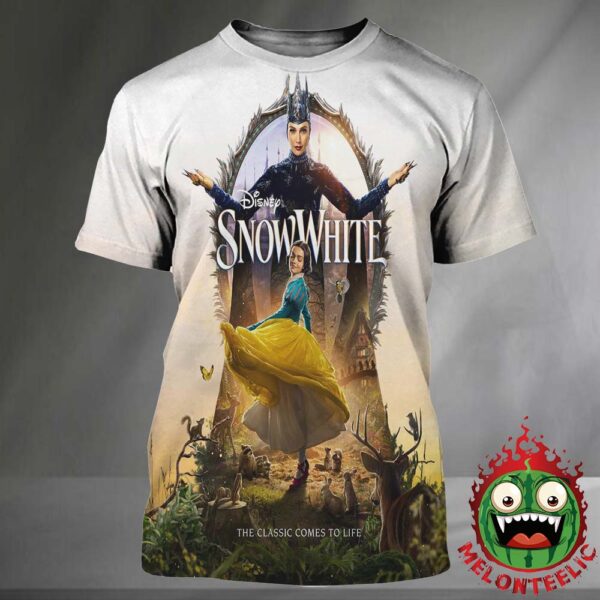 New Poster For Snow White The Classic Comes To Life In Theater On March 21th 2025 All Over Print Shirt