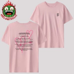 Rose And Bruno Mars APT Official Merch ROSÉ APT. Pink Two Sides Unisex T-Shirt