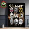 Slipknot 25th Anniversary Poster Here Comes the Pain Mask Enamel Pin Set Home Decor Poster Canvas