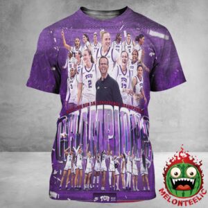 TCU Women’s Basketball Are 2024 2025 Big 12 Conference Champions NCAA All Over Print Shirt