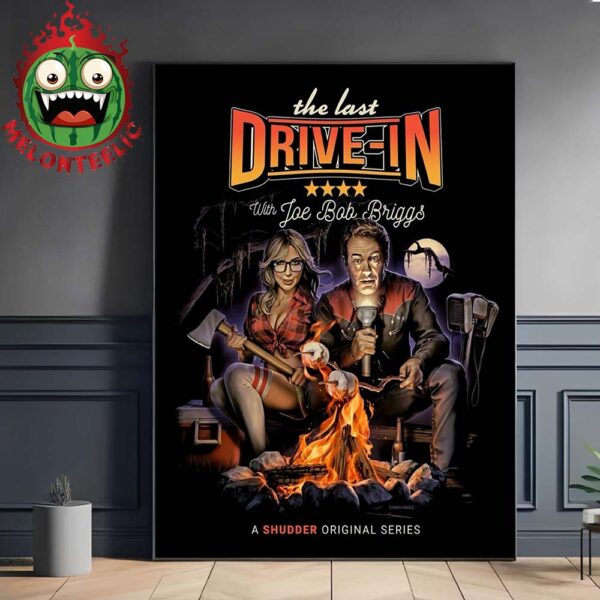 The Last Drive-In With Joe Bob Briggs A Shudder Original Series Season 7 On March 7th 2025 Home Decor Poster Canvas