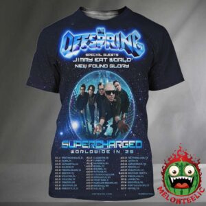 The Offspring Poster Supercharged Worldwide In 25 Dates List Schedule 2025 All Over Print Shirt