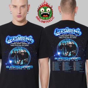 The Offspring Poster Supercharged Worldwide In 25 Dates List Schedule 2025 Two Sides Unisex T-Shirt