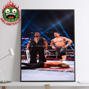 The Rock And John Cena WWE Elimination Chamber 2025 Home Decor Poster Canvas