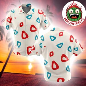 Togepi Pattern Pokemon Button Up Summer 2025 Hawaiian Shirt For Family