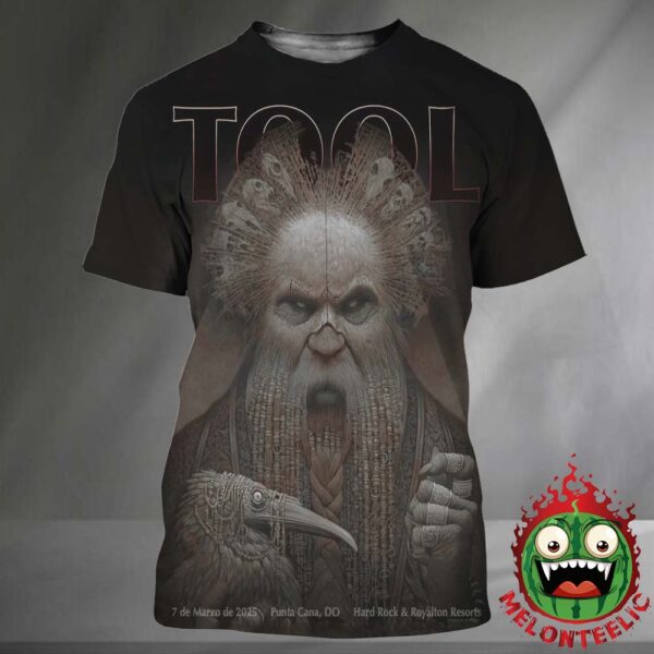 Tool Band Official Poster Night 1 At Hard Rock And Royalton Resorts In Punta Cana DO On March 7 2025 All Over Print Shirt