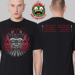 Tool Merch Tee South America 2025 Tour Two Sides Unisex T-Shirt